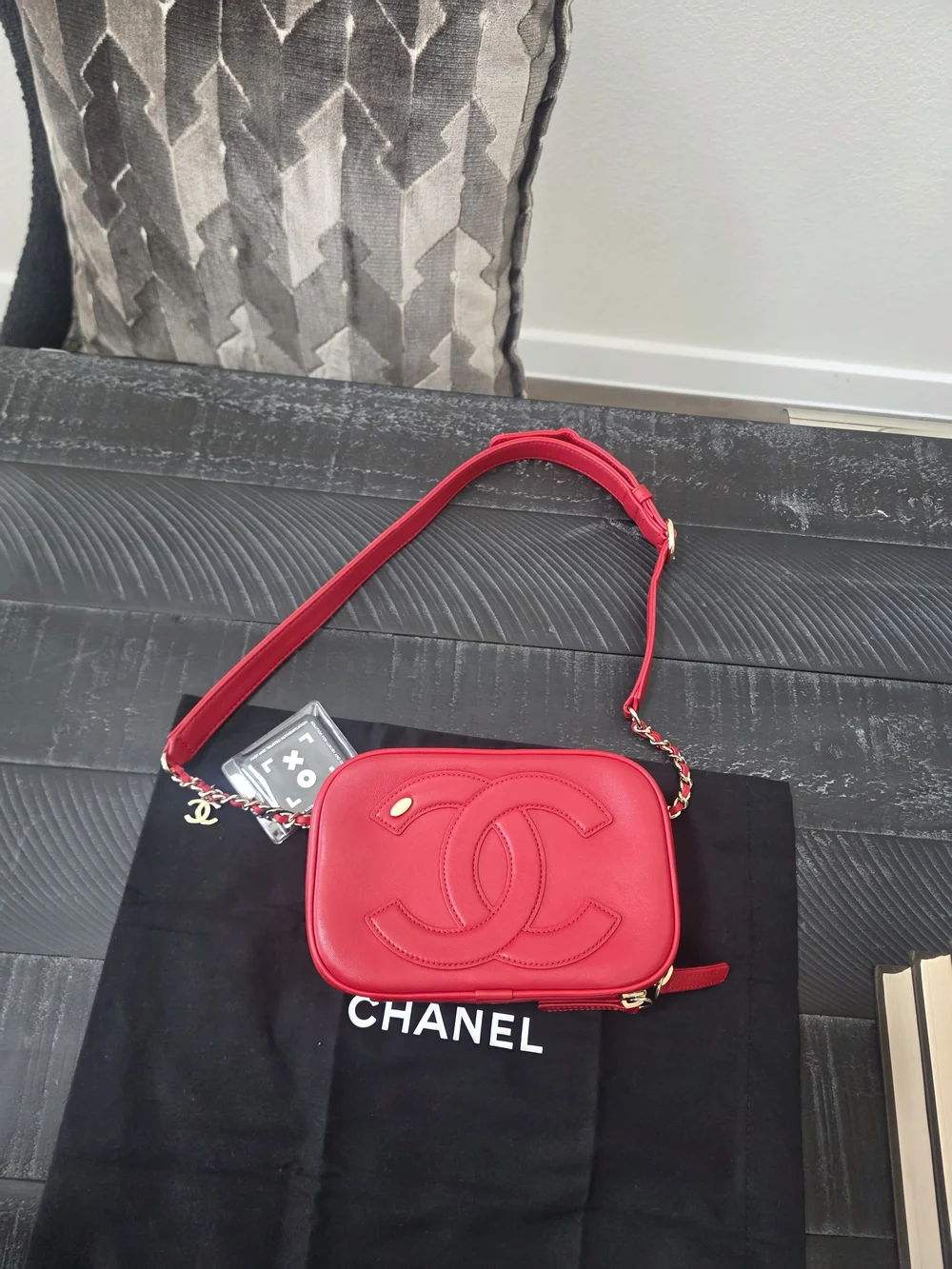 Chanel Red Belt Bag